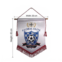Drapeau de décoration suspendu en polyester des équipes nationales de football Espagne, France, Italie, Portugal, Pays-Bas pour la Coupe d'Europe 2026