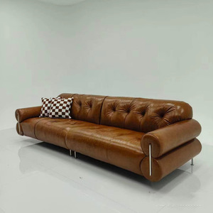 <span class=keywords><strong>2026</strong></span> उच्च गुणवत्ता वाले काले चीनी बादल चमड़े के सोफे उच्च अंत चमड़े 3 सीटर सोफे होटल अपार्टमेंट लिविंग रूम फर्नीचर - Product Image 5