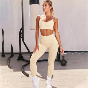 Conjunto de Yoga OEM Pilates, Sujetador Deportivo Transpirable sin Costuras de Secado Rápido, Pantalones, Conjunto de 2 Piezas para Mujer, Ropa Deportiva de Alta Calidad de Secado Rápido - Product Image 3
