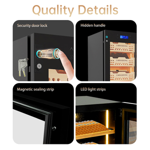 Intelligent Wi-Fi <b>Controlled</b> Stainless Steel Electric Cigar Cabinet Inverter Compressor Constant Humidity Temperature Household - Product Image 5