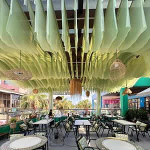 plafond extérieure en tulle brillant en tissu transparent épaissi de haute qualité pour décor de toile de fond d'événement - Product Image 3