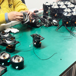 Projecteurs de phares à LED carrés à quatre lentilles, faisceau haut/bas intégré, lumières laser, 6000K, 8000 lumens, puissance du faisceau haut 32W - Product Image 6