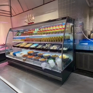 ตู้โชว์สินค้าเชิงพาณิชย์แบบเปิดตู้<span class=keywords><strong>แช่</strong></span>เกาะซูเปอร์มาร์เก็ตตู้โชว์กระจกโค้งสำหรับผักและ<span class=keywords><strong>ผล</strong></span><span class=keywords><strong>ไม้</strong></span> - Product Image 6