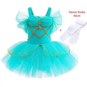 Tema di presentazione della ginnastica festa di Halloween Cosplay per bambini <span class=keywords><strong>Elsa</strong></span> Anna Rapunzel Sofia bambine Tutu abito da ballo - Product Image 4