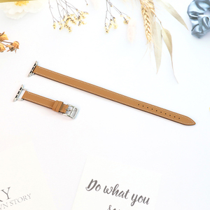 Correa <span class=keywords><strong>de</strong></span> Reloj <span class=keywords><strong>de</strong></span> Cuero Genuino <span class=keywords><strong>de</strong></span> Grano Completo para Hermes Double Tour, Pulsera para <span class=keywords><strong>Apple</strong></span> <span class=keywords><strong>Watch</strong></span>, Serie <span class=keywords><strong>de</strong></span> Lujo 10, 46mm, 42mm, 14mm - Product Image 2