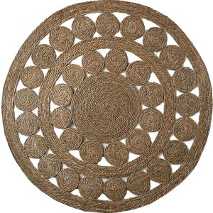<span class=keywords><strong>Tapis</strong></span> de sol <span class=keywords><strong>tissé</strong></span> en <span class=keywords><strong>jute</strong></span> de style ethnique nordique, protection pour table basse, <span class=keywords><strong>tapis</strong></span> en fibres naturelles pour maison d'hôtes et salon - Product Image 6