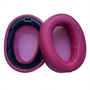 Coussinets d'oreille en cuir protéiné de remplacement pour casque Sony MDR-100ABN WH-H900N, coussinets d'oreille en mousse à mémoire de forme souple - Product Image 4