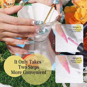 Gel UV pour ongles RS Nail Glitter Rubber Base Deux en un 11 couleurs Gel de beauté pour nail art Colle UV Non toxique Sans odeur Durable 3-4 semaines - Product Image 4