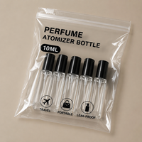 Flacon pulvérisateur de parfum carré en verre, finition argentée, rechargeable, vide, avec pompe, format voyage, mini, pour parfum ou eau de Cologne, anti-fuite