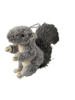 Peluche super douce en forme d'écureuil animal de la forêt, 20 cm, unisexe, en polyester, rembourrée de coton PP lavé, pour soulager le stress