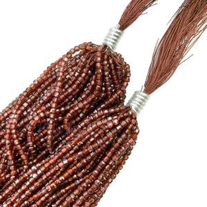 Hot Natural 2*2mm Square Cut Garnet Beads for DIY Bracelet Necklace Jewelry Production - Product Image 4