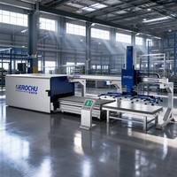 Sistema de Carga Robótico Industrial Automático de Alta Resistencia para Manipulación de Materiales Crudos con Brazo Robótico, Grúa Cantilever y Robot de Truss