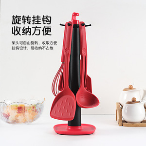 Spatule en silicone avec noyau en acier inoxydable, résistante à la chaleur, pour poêles antiadhésives, outil de cuisine - Product Image 4
