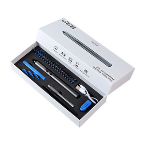 49 In 1 Rechargeable Electric <b>Screwdriver</b> <b>Set</b> With Replaceable <b>Bits</b> For Computer Laptop Repair Tools Chrome Vanadium Steel - Product Image 1
