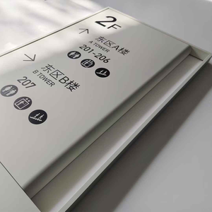 Signalétique personnalisée de marque YunJi pour usines, projets commerciaux, immobilier et signalétique publique – Conception en acier inoxydable avec revêtement acrylique - Product Image 5