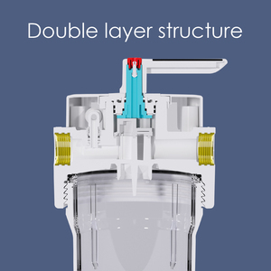 Facile alloggiamento acqua Pre <span class=keywords><strong>filtro</strong></span> per soffione doccia duro bottiglia di acqua di trattamento con PP carbonio 20 pollici anticalcare sistema di controlavaggio - Product Image 6