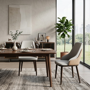 <span class=keywords><strong>Sedie</strong></span> da Pranzo Moderne Minimaliste in <span class=keywords><strong>Pelle</strong></span> PU con <span class=keywords><strong>Schienale</strong></span> <span class=keywords><strong>Alto</strong></span> e Gambe in Ferro per Casa, Caffè e Hotel - Product Image 6