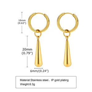 Minimalist Earrings Stainless Steel Gold Plated Earrings Dangle And Drop Earrings For Women Gift For Her