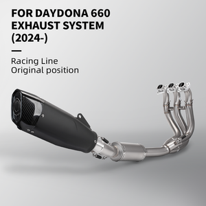 2024 Daytona 660 Sistema de <span class=keywords><strong>escape</strong></span> completo con silenciador de 51mm y conexión de tubo de enlace frontal Nuevo <span class=keywords><strong>escape</strong></span> de motocicleta - Product Image 2