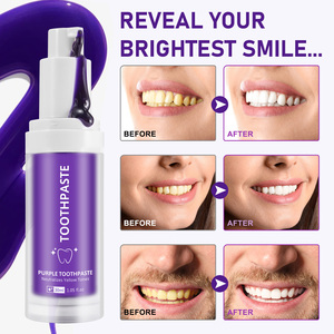 Wholesale Hot Sale 30ml Purple Foam Remove Stains Dental <strong>Colour</strong> <strong>Corrector</strong> Teeth Whitening <strong>Toothpaste</strong> - Product Image 2