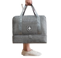 Equipaje Bolsa de lona de gran capacidad Poliéster Ripstop Bolsa de viaje Bolsa de mano plegable