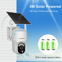 LS VISION 3MP 2K 无线太阳能供电 PTZ 摄像机 4G WiFi 户外安全摄像头 PIR 人体检测 双向音频 Ubox 应用程序