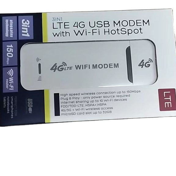 150mbps 4G 3G USB Modem Support B1/B3/B5/B7/B8/B20/B40 Dongle With SIM Card Slot Wifi Router