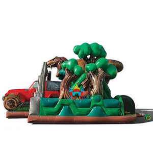 Parcours d'obstacles gonflable sur le thème du Jurassic pour les hôtels de villégiature - Product Image 3