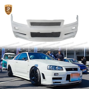 Bonne qualité FRP matériel plastique mise à niveau vers Z Tune Style Kit de carrosserie pour <span class=keywords><strong>Nissan</strong></span> <span class=keywords><strong>GTR</strong></span> <span class=keywords><strong>R34</strong></span> 1999 - <span class=keywords><strong>2002</strong></span> garde-boue de pare-chocs avant arrière - Product Image 2