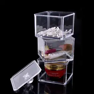 Clear plastic storage box with lid