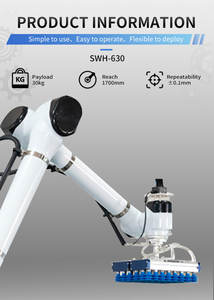 Robot collaboratif 30 kg pour palettisation, bras de cobot 6 axes, palettiseur de cartons, main robotique collaborative avec moteur PLC pour colis et sacs - Product Image 3