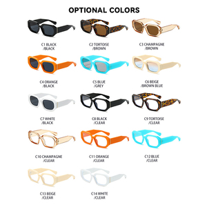 Nouvelles lunettes de soleil de style minimaliste avec logo personnalisé, lunettes de soleil haut de gamme, lunettes de soleil tendance UV400 pour femmes, lunettes de soleil d'extérieur - Product Image 5