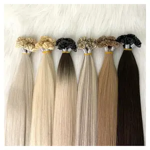 Natural U Tip Hair Extension Remy Virgin U Tip Hair Extension Double Drawn Straight Human Hair Extensions Wholesale