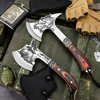 Hache à hachette en acier inoxydable faite à la main professionnelle Camping de chasse pour couper à la main couteau de cuisine utiliser couteau de Camping d'abattage