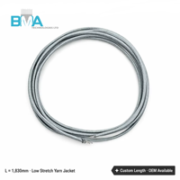 Câble de signal tressé OEM 24AWG 2C à faible étirement, fil coupé sur mesure à faible résistance pour équipement audio Hi-Fi et dispositifs médicaux