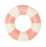 Bouée de natation gonflable en PVC à rayures rétro, bouée flottante sous les bras, flotteurs de piscine d'été pour la plage et les fêtes en plein air