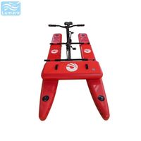 Vélo aquatique à pédales plat, 1 personne, cadre en aluminium avec coussin d'air avant, profilé pour la mer, pliable, de Chine, Lumark