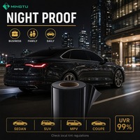 Film de Vitres de Voiture Nano Céramique Noir Ultime 15% VLT IR 85 UV 99 Anti-Chaleur Confidentialité Pare-Brise Vente en Gros Direct Usine