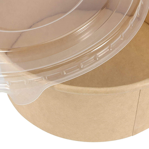 Muestra gratuita de platos, tazones y vasos de papel biodegradables, desechables, reciclables y de calidad alimentaria para ensaladas, refrigerios y leche para llevar. - Product Image 3