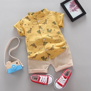 Set di abbigliamento per neonati estivi transfrontalieri in stile coreano 1-4 anni in cotone stile coreano sottile in due pezzi di tendenza all'ingrosso - Product Image 4