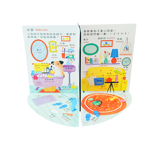 Livre Pop-up éducatif pour enfants, 2023 Offre Spéciale, personnalisé, OEM, apprentissage précoce, livre d'activités, <span class=keywords><strong>maison</strong></span> de poupée en <span class=keywords><strong>carton</strong></span>, livre 3D - Product Image 1