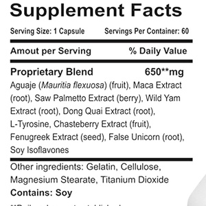 Suplementos Naturales a Base de Hierbas Aguaje para Aumentar Glúteos, Cápsulas para Mejorar el Sistema Inmunológico para Adultos - Product Image 2