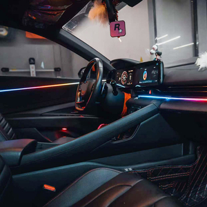 Kit de Iluminación Ambiental RGB de 18/22 en 1 con Control por Aplicación Musical, Iluminación <span class=keywords><strong>Interior</strong></span> Universal para Automóviles - Product Image 5