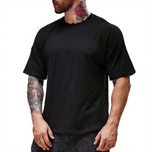 เสื้อยืดออกกำลังกายขนาดใหญ่พิเศษ 220gsm สำหรับผู้ชาย ไซส์พลัส ผ้าฝ้ายหนา สตรีทแวร์ พิมพ์ลายแบบ DTF DTG  เสื้อยืดโอเวอร์ไซส์ - Product Image 3