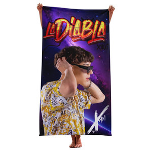 Offre Spéciale conception personnalisée La Diabla garçon xavi super doux absorbant résistant à la décoloration coton enfants grande salle de bain piscine serviette de plage - Product Image 1