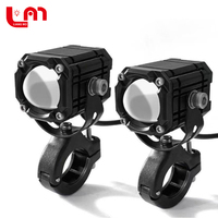 Phares de moto à LED Angel Eye 12V 12W, projecteurs de moto, feux antibrouillard, lampe de conduite, clignotant stroboscopique