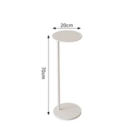 Table basse ronde en acier de style moderne et luxueux, petite table d'angle pour salon, mobilier de maison