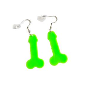 أقراط متدلية جديدة من الأكريليك على شكل أعضاء جسم الإنسان للرجال، قلادة مضحكة على شكل قضيب، أقراط أكريليك متدلية للحفلات الليلية، تصميم مبالغ فيه - Product Image 2