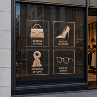 Écran LED transparent flexible pour façade vitrée de boutique de mode