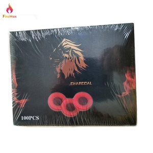 FireMax Hardwood Natural Quick <span class=keywords><strong>Lite</strong></span> Hookah carbón Shisha negro carbón de larga combustión para incienso 22mm-60mm tabletas de carbón - Product Image 1